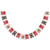 Rode rij Tassels Foto Afstuderen Bunting Flags Vlaggetjes (Alle)