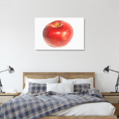 Rode rijpe appel geïllustreerde kunst canvas afdruk (Insitu (Slaapkamer))