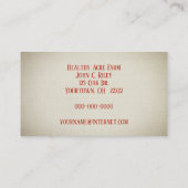 rode rijpe tomaten visitekaartje (Achterkant)