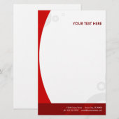 rode ringen briefpapier (Voorkant / Achterkant)