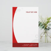 rode ringen briefpapier (Staand voorkant)