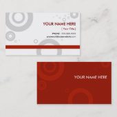 rode ringen visitekaartje (Voorkant / Achterkant)
