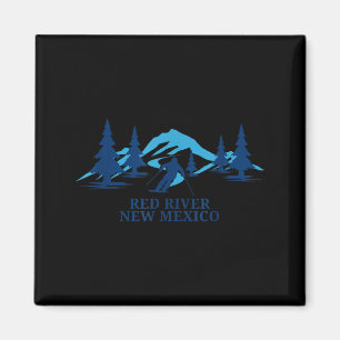 Rode rivier New Mexico skioord skiën skiër Magneet
