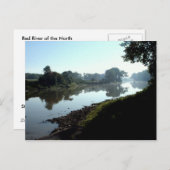 Rode rivier van het noorden briefkaart (Voorkant / Achterkant)