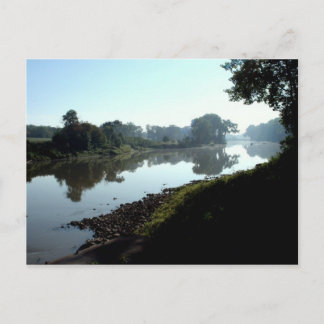 Rode rivier van het noorden briefkaart