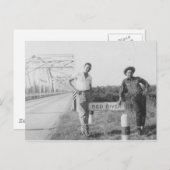 Rode rivierbrug briefkaart (Voorkant / Achterkant)