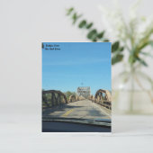 Rode rivierbrug naar Oklahoma Briefkaart (Staand voorkant)