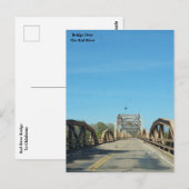 Rode rivierbrug naar Oklahoma Briefkaart (Voorkant / Achterkant)