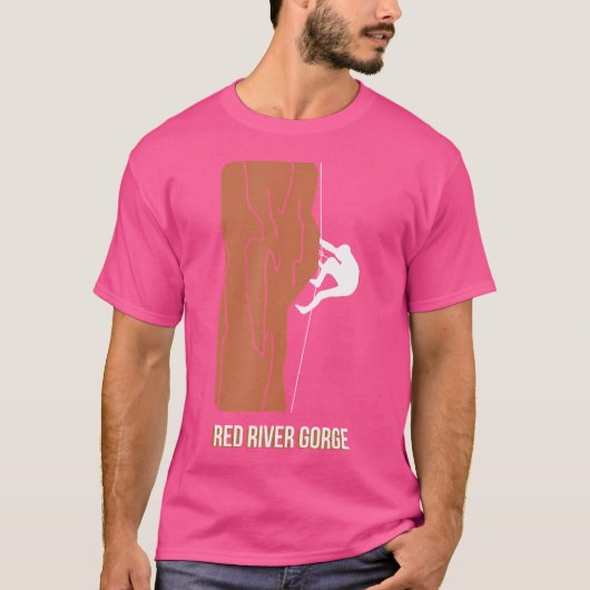 Rode Rivierkloof Rotsklimmen T-shirt (Voorkant)