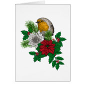 Rode robin op kerstversiering (Voorkant)