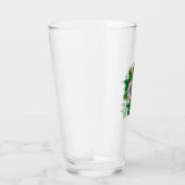 Rode robin op kerstversiering glas (Rechts)