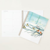 Rode Robins en Tit Birds in het winterbos Planner (Display)