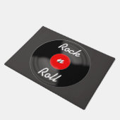 Rode Rock N Roll Record Deurmat  (Schuin)