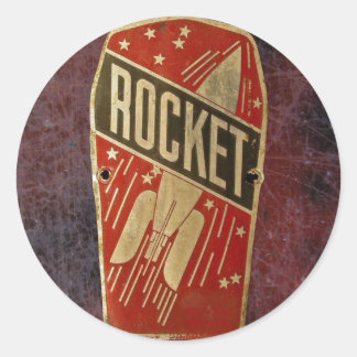 RODE ROCKET. RONDE STICKER