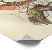 rode rode bruine vlekjes afdrukken poster (Hoek)