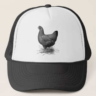 rode rode hond op het rhode trucker pet