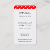 Rode rode olifant patroon visitekaartje (Achterkant)