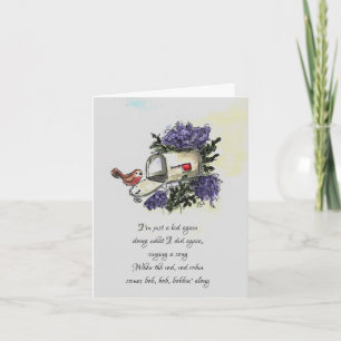 Rode Rode Robin Card Kaart