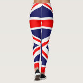 rode rode rode blauwe unie britse britse vlag brit leggings (Achterkant)