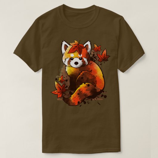 rode rode rode rode rode bladeren t-shirt (Design voorkant)