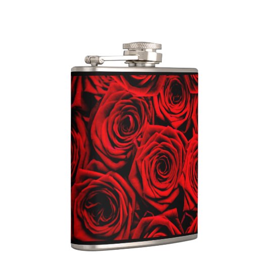 Rode Rode Rozen Heupfles (Rechts)