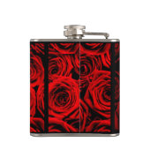 Rode Rode Rozen Heupfles (Achterkant)