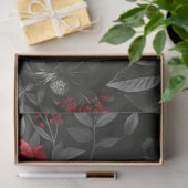 Rode Rode Rozen Schedel – Decoupage Papier (Geschenk)