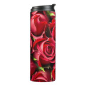 Rode, rode rozen thermosbeker (Gedraaid links)