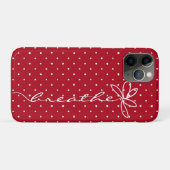 rode rode stippen met witte poka Case-Mate iPhone case (Achterkant (horizontaal))