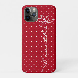 rode rode stippen met witte poka Case-Mate iPhone case