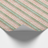 rode rode tribale Aztec Patroon Cadeaupapier (Hoek)