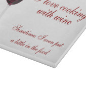 Rode rode wijn snijvlak snijplank (Hoek)