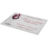 Rode rode wijn snijvlak snijplank (Hoek)