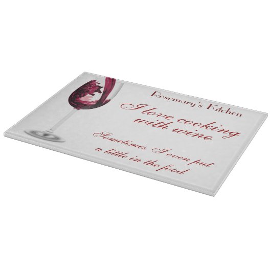 Rode rode wijn snijvlak snijplank (Hoek)