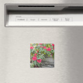 Rode Rododendrons Magneet (Insitu (Vaatwasser))
