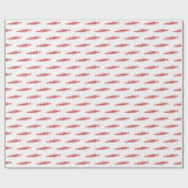 Rode roeiroeiers, team watersport cadeaupapier (Vlak)