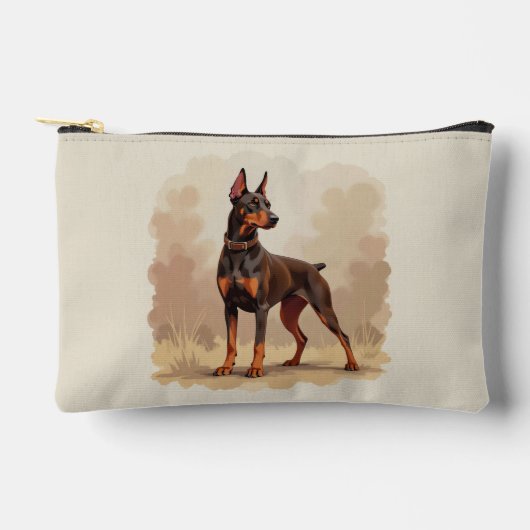 Rode Roest Bruine Dobermann Pinscher Hond Etui (Voorkant)