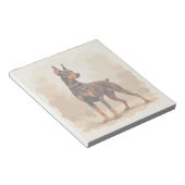Rode Roest Bruine Dobermann Pinscher Hond Notitieblok (Schuin)