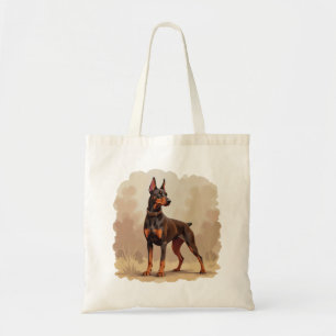 Rode Roest Bruine Dobermann Pinscher Hond Tote Bag