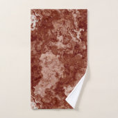 Rode Roestige Marmer abstract Bad Handdoek (Handdoek)