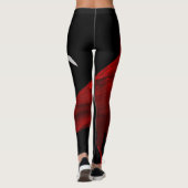 rode rog met witte kraai leggings (Achterkant)