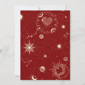 Rode romance tarot boho moon Afstuderen Kaart (Achterkant)