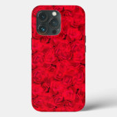 Rode romantische bloemen Case-Mate iPhone case (Achterkant)