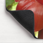 Rode rommel met tropische flografie muismat (Hoek)