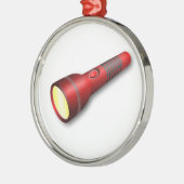 Rode romp metalen ornament (Links)