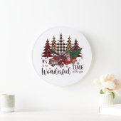  rode ronddraaiboom grote klok (Huis)