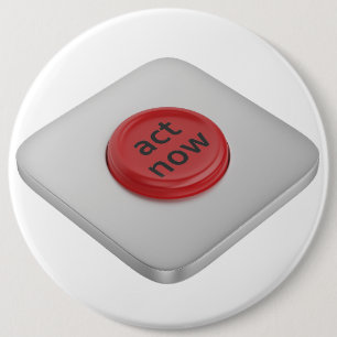 Rode ronde actie nu knop button 6,0 cm