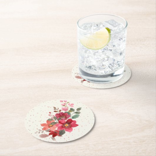 Rode ronde Onderzetters set (Insitu)