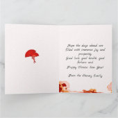 Rode Ronde Penseelstreek Chinese Calligrafie Chine Kaart (Binnen)