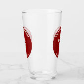 Rode Ronde Vorm Bedrijfs Merk op Glaskop Glas (Links)